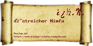 Östreicher Nimfa névjegykártya
